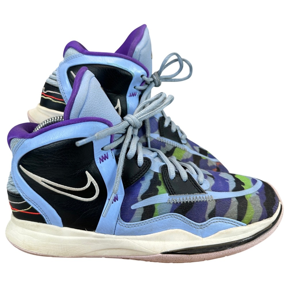 Nike Kyrie Infinity Baltic Blue Black Camo Basketball Shoes 7 Youth Mens 7